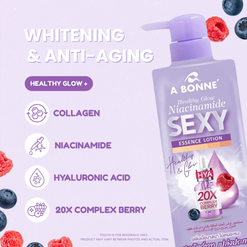 A Bonne Healthy Glow + Niacinamide Sexy Essence Lotion 500ml - Image 3