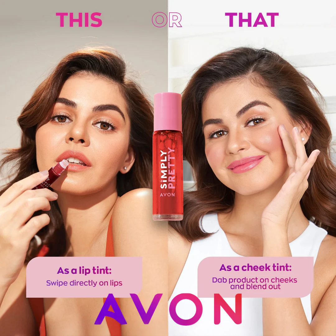 Avon Simply Pretty Lip & Cheek Tint 9mL - Image 2