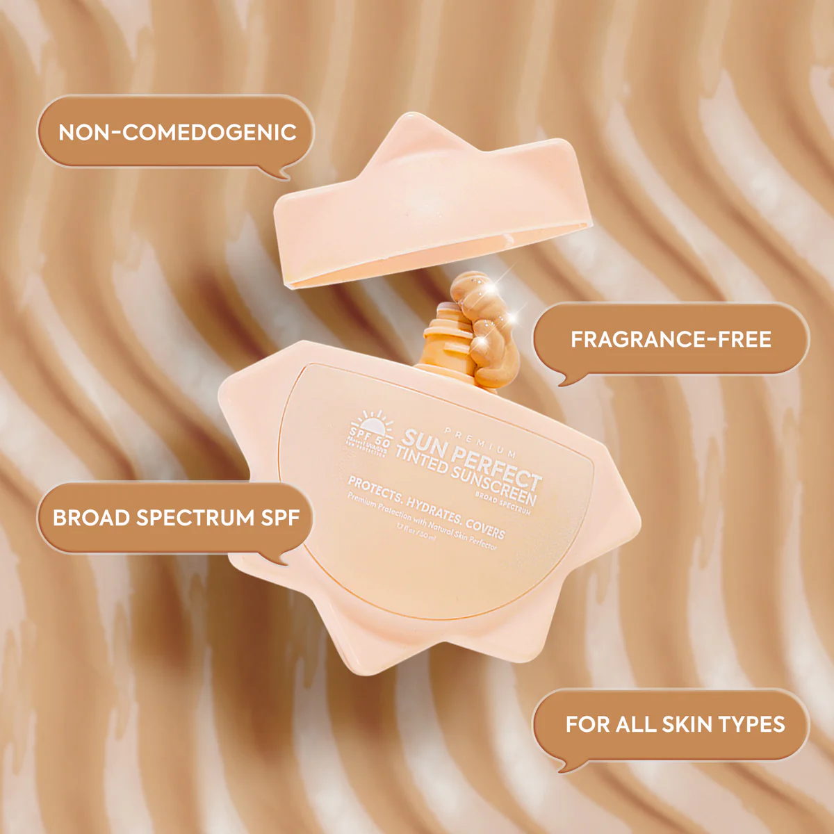 Beauty&U Hikari Premium Sun Perfect Tinted Sunscreen SPF 50 PA++++ 50ml - Image 3
