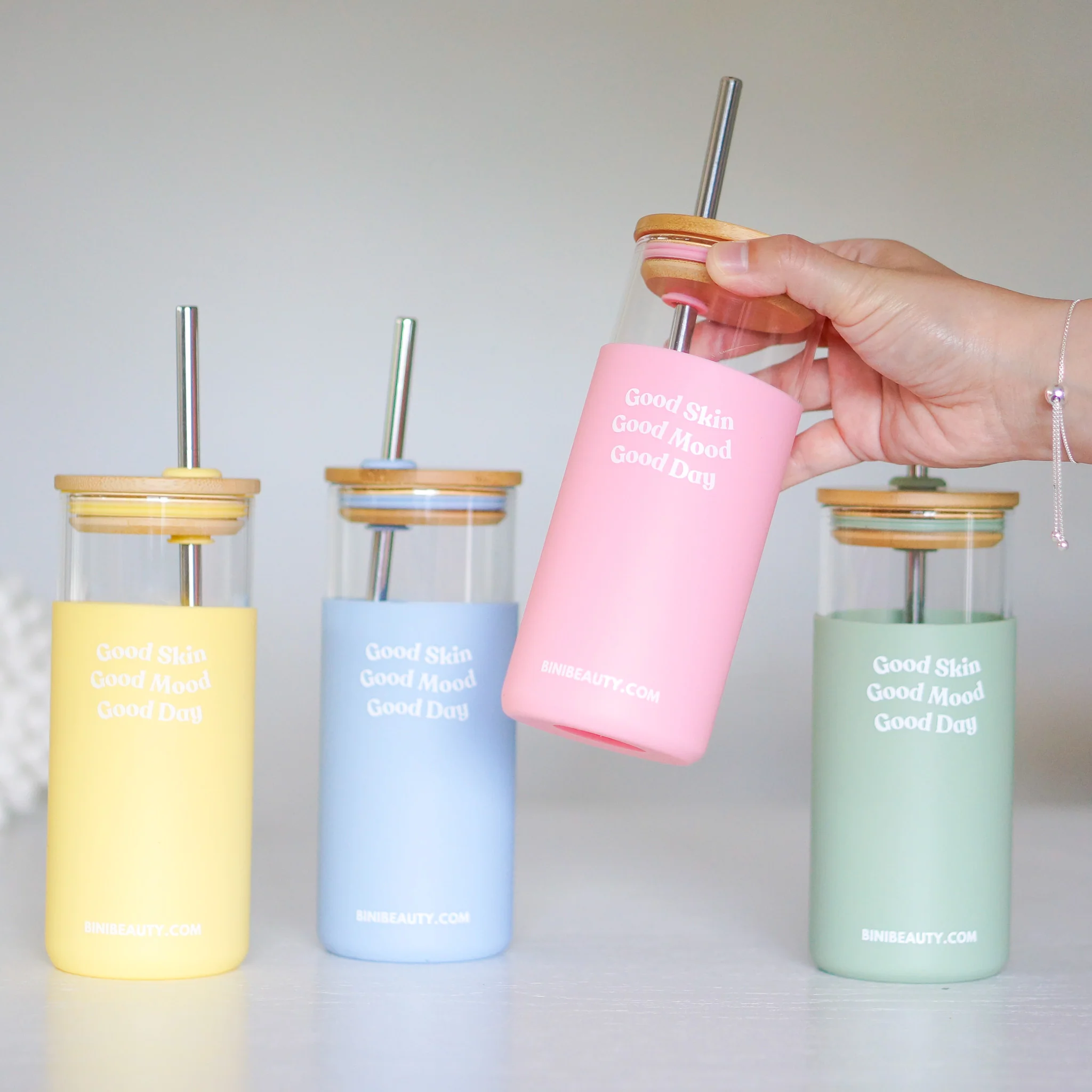 Bini Beauty Good Mood Tumbler in Blush - Image 5