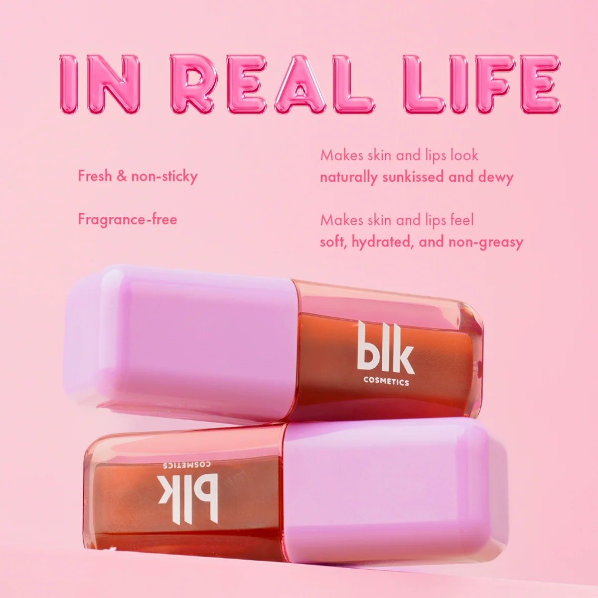 Blk Cosmetics Fresh Color Adapting Lip And Cheek Oil Sunkissed - Image 4