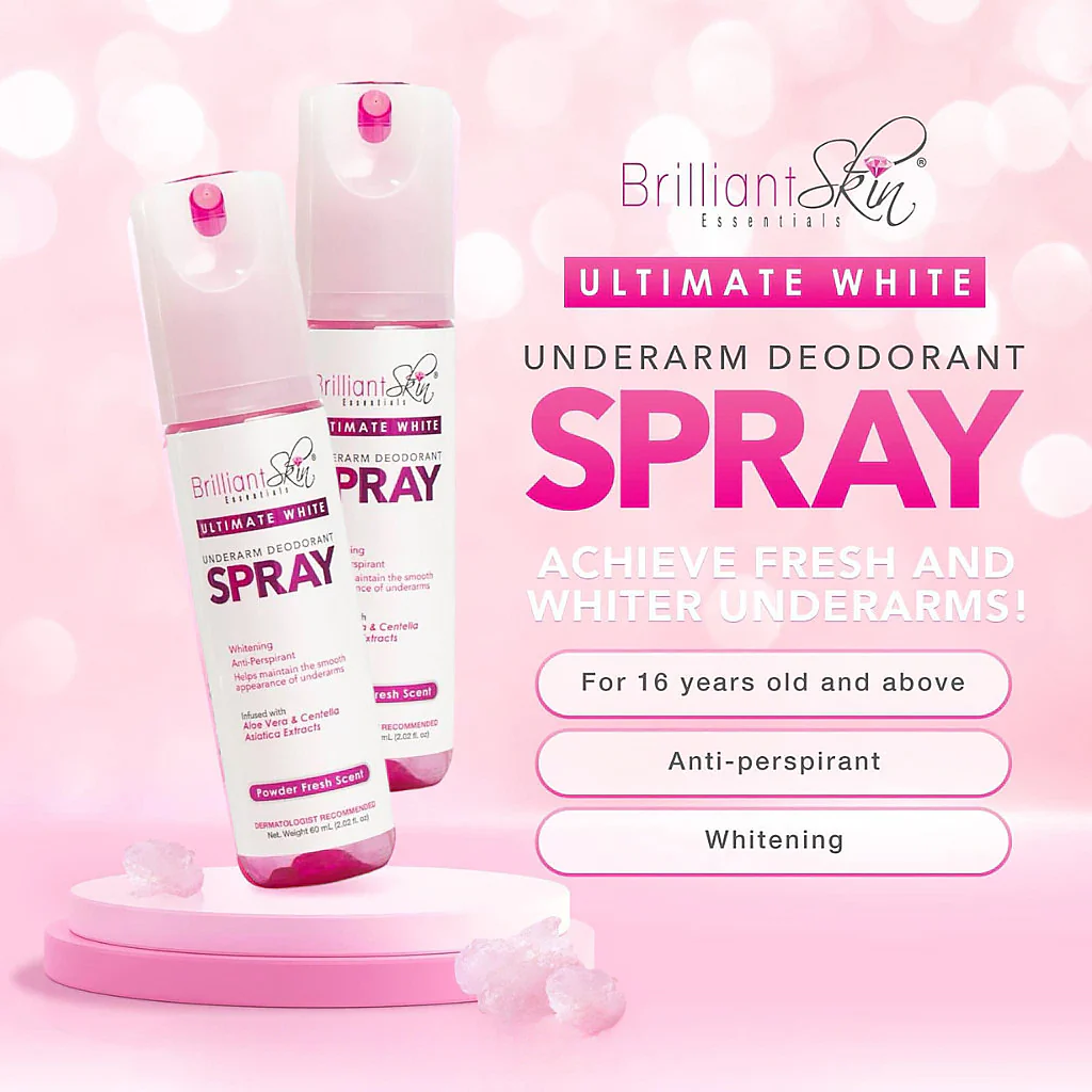 Brilliant Skin Ultimate White Underarm Deodorant Spray 60mL - Image 5