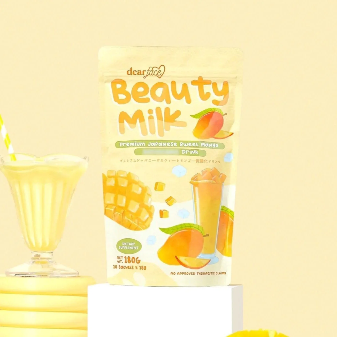 Dear Face Beauty Milk Sweet Mango Drink - Image 3