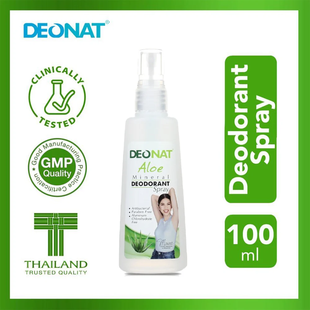 Deonat Aloe Mineral Deodorant Spray 100ml - Image 3