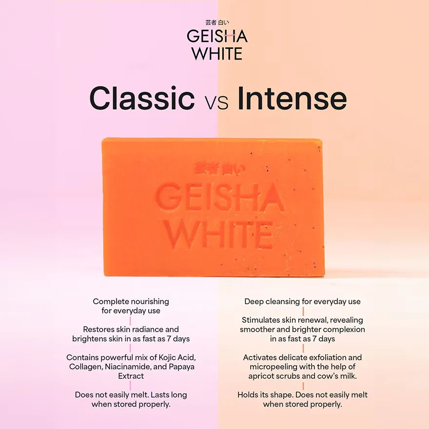 Geisha White Classic Skin Brightening Bar (65g x 3 Bars) - Image 3
