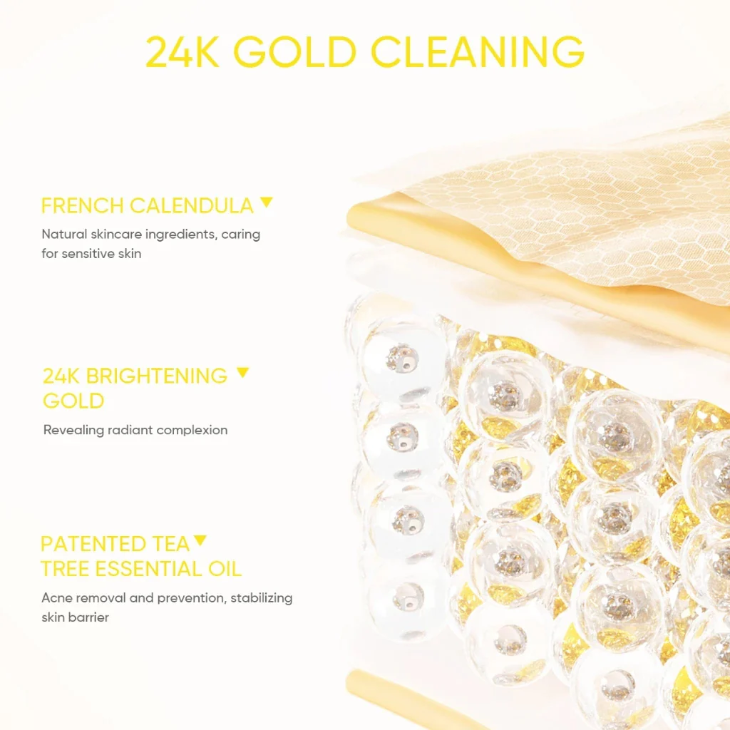 GMEELAN Calendula Gold Brightening Essential Oil Soap 100g - Image 4