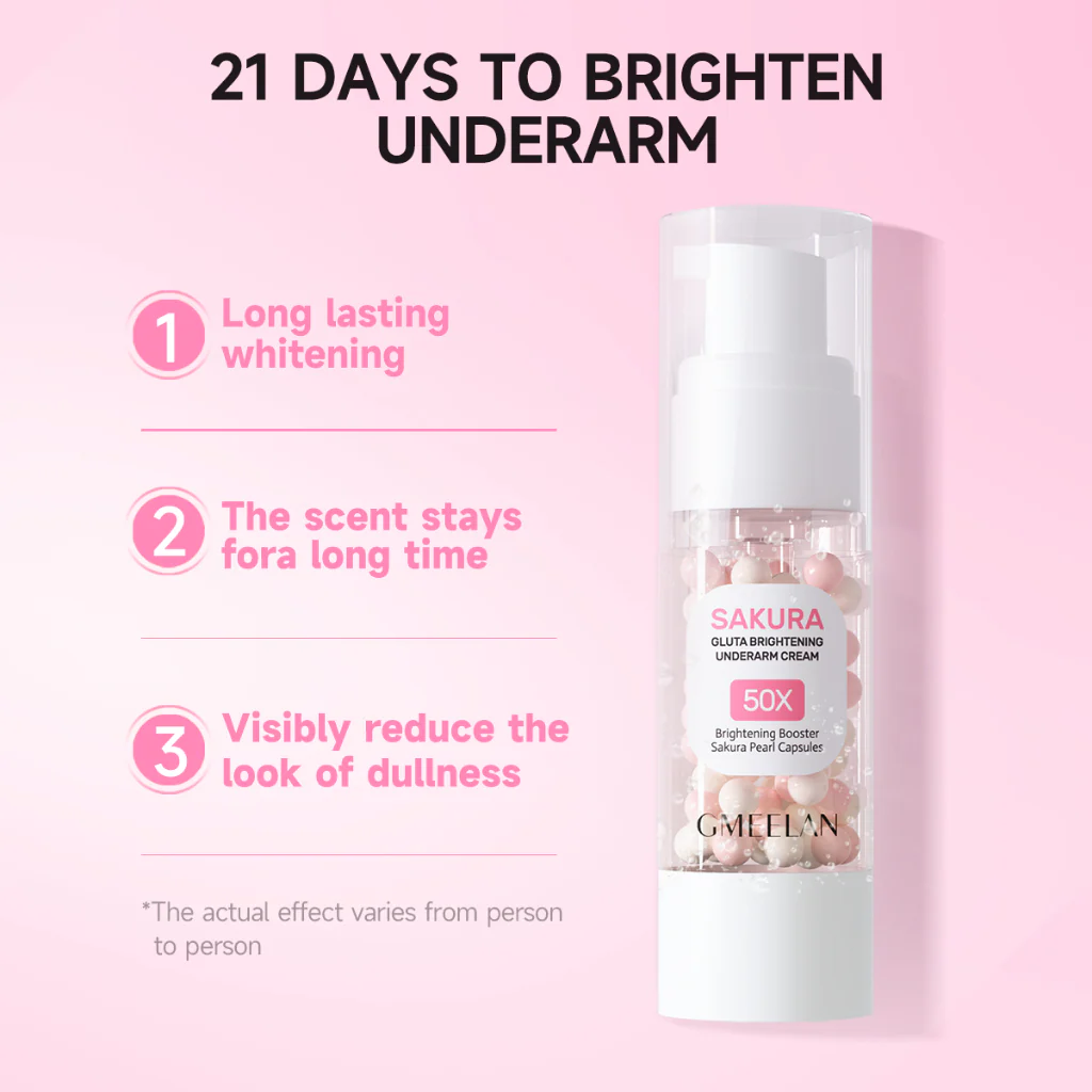 GMEELAN Sakura Gluta Brightening Underarm Cream - Image 5