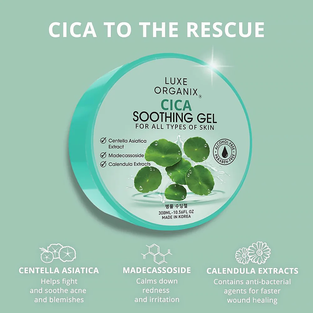 Luxe Organix Cica Soothing Gel 300ml - Image 4