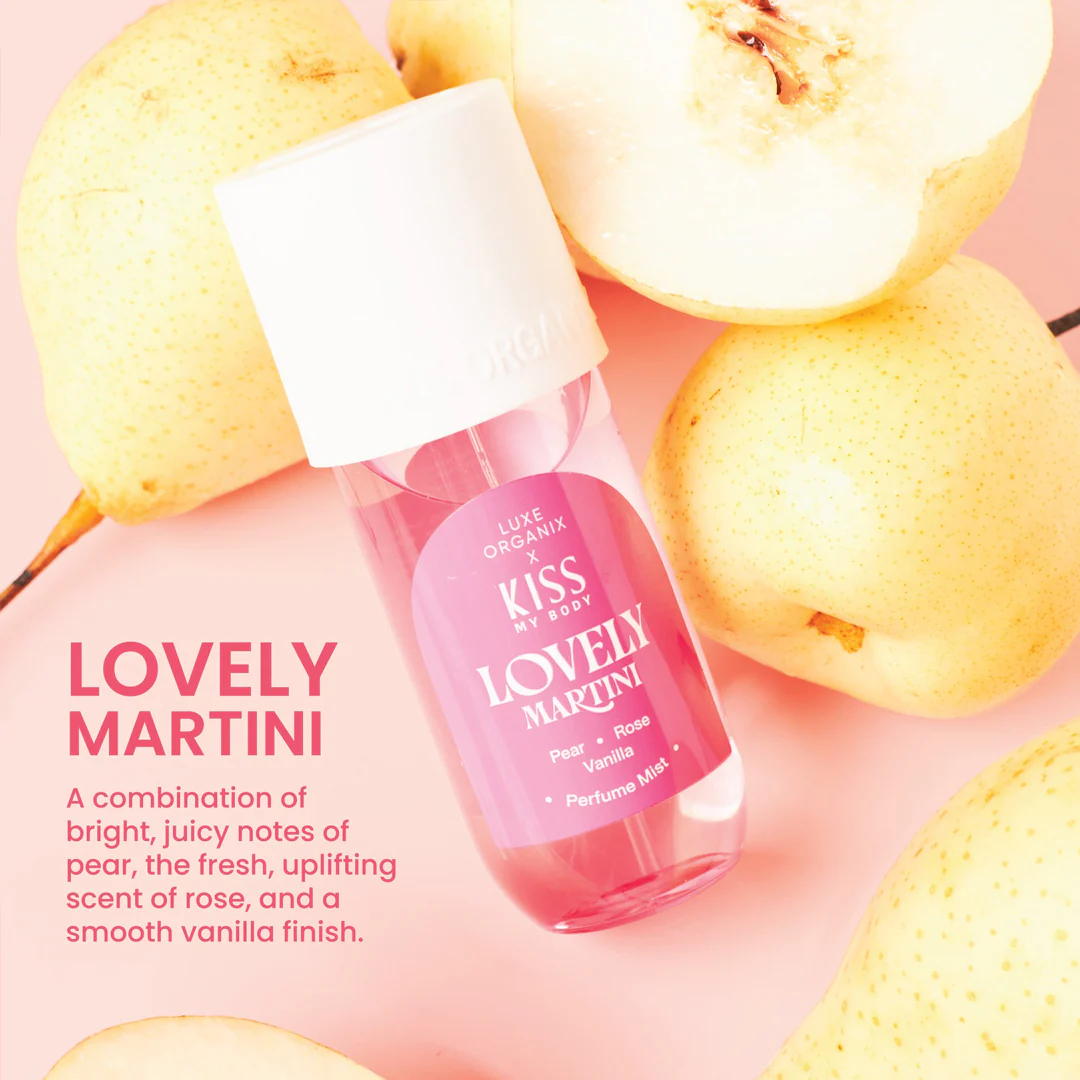 Luxe Organix Kiss My Body Lovely Martini Perfume Mist 88ml - Image 3