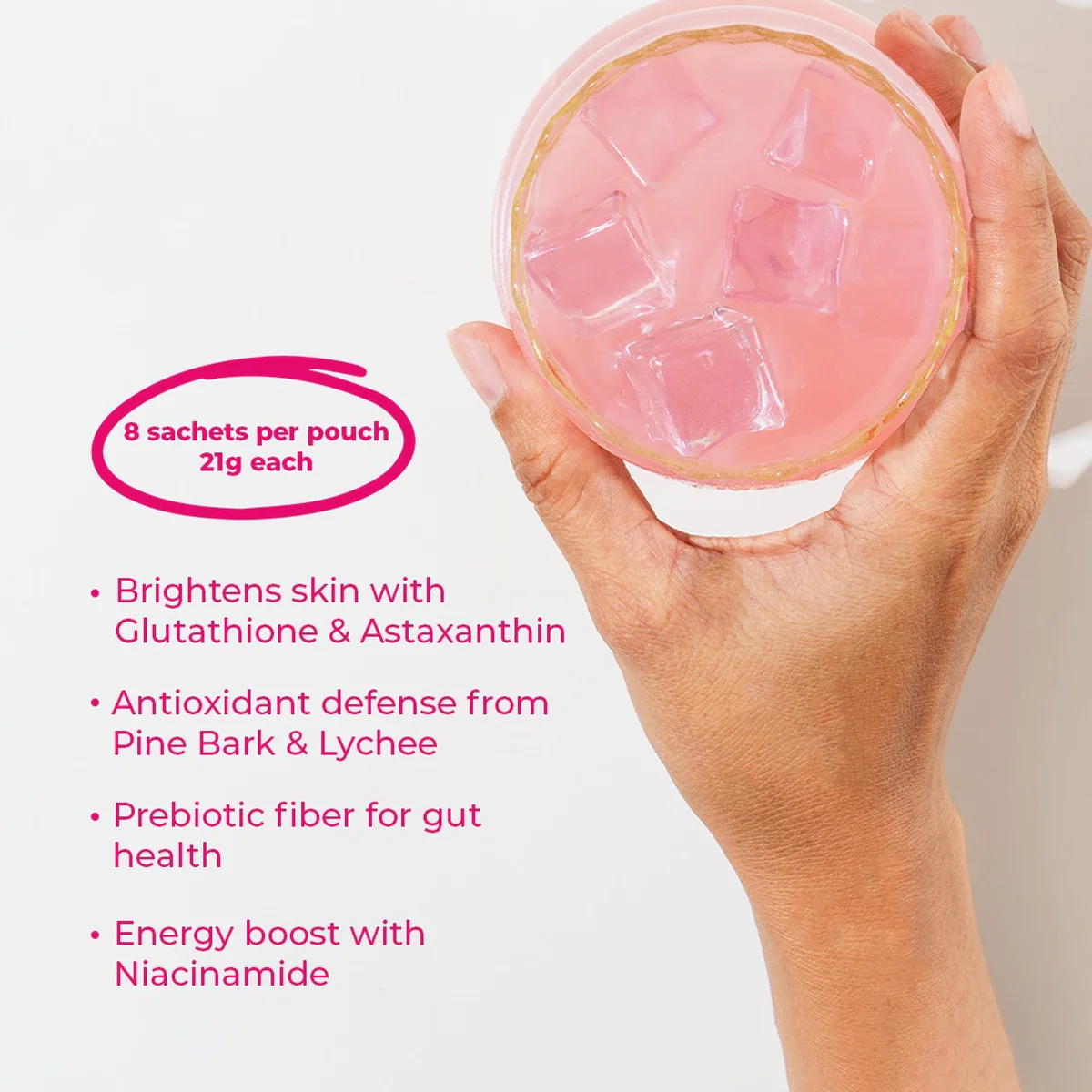 Luxe Slim Lychee Gluta Juice 500g - Image 2
