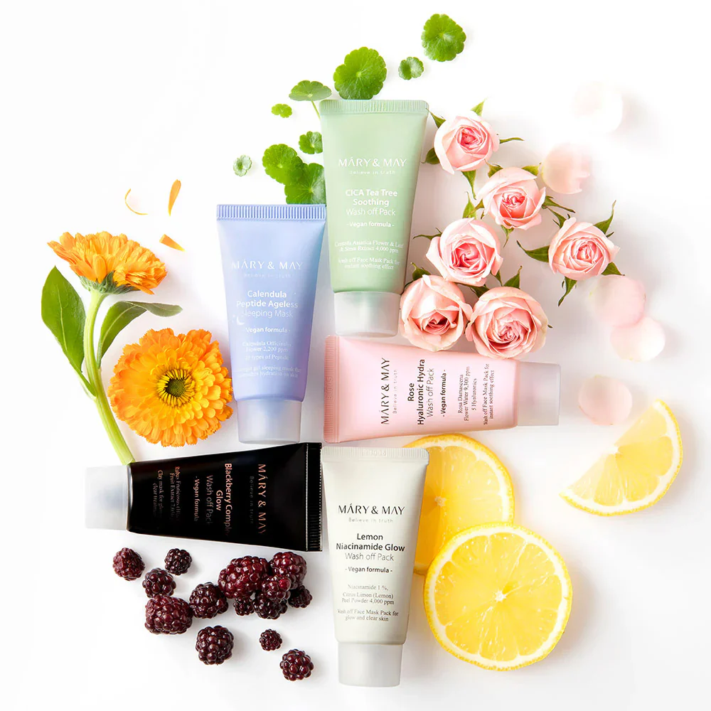 Mary&May Vegan Wash Off Mask Mini Gift Set - Image 3