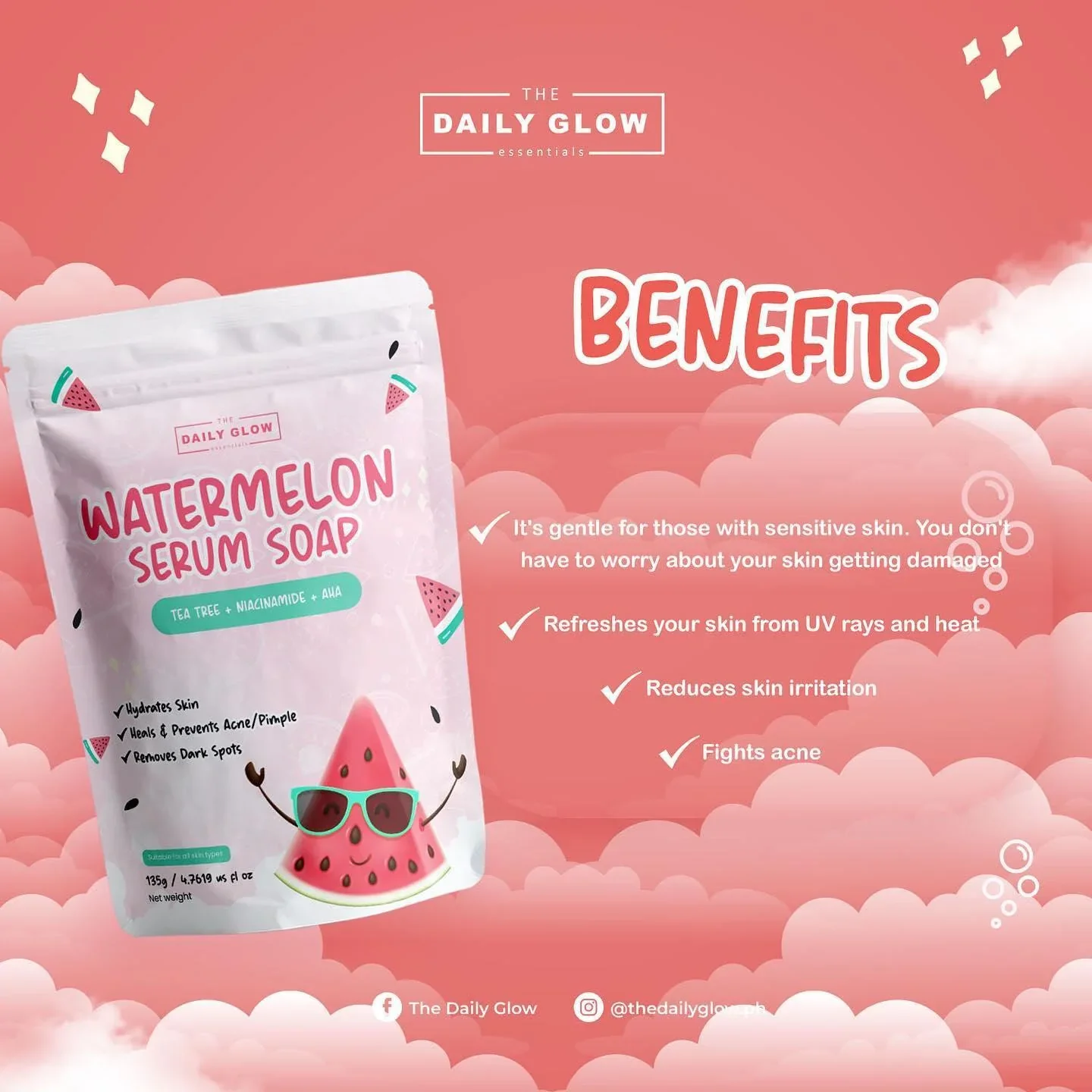 The Daily Glow Watermelon Serum Soap - Image 3