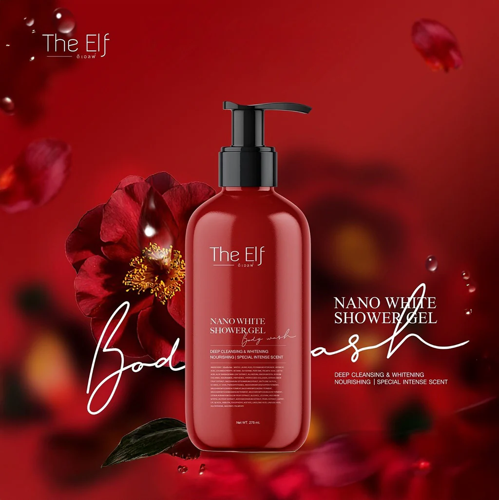 The Elf Nano White Shower Gel Body Wash 275ml - Image 3